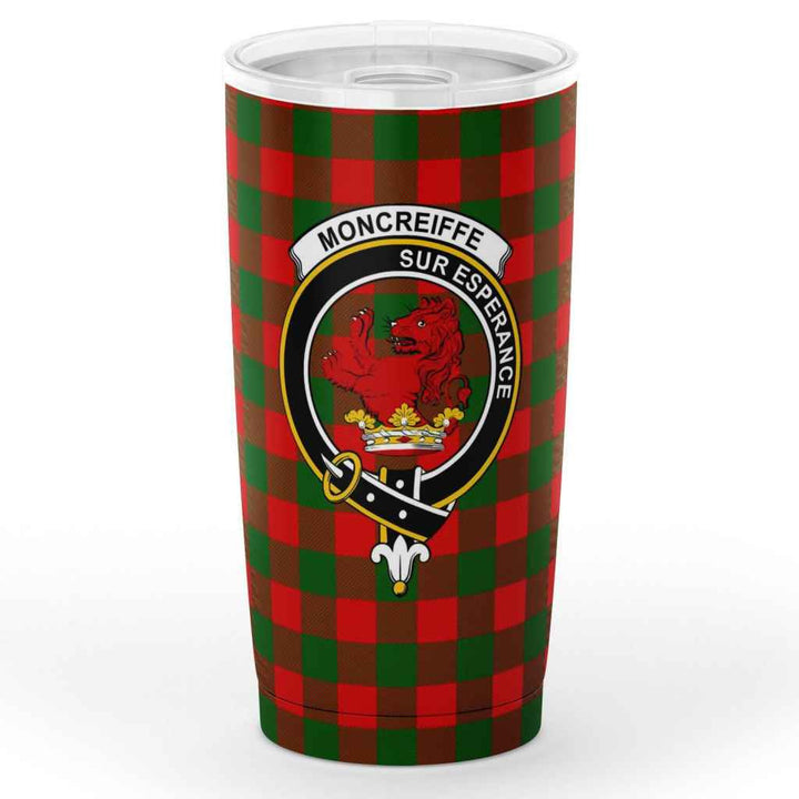 Scottish Moncrieffe Clan Crest Tartan Insulated Tumbler Tartan Plaid 1