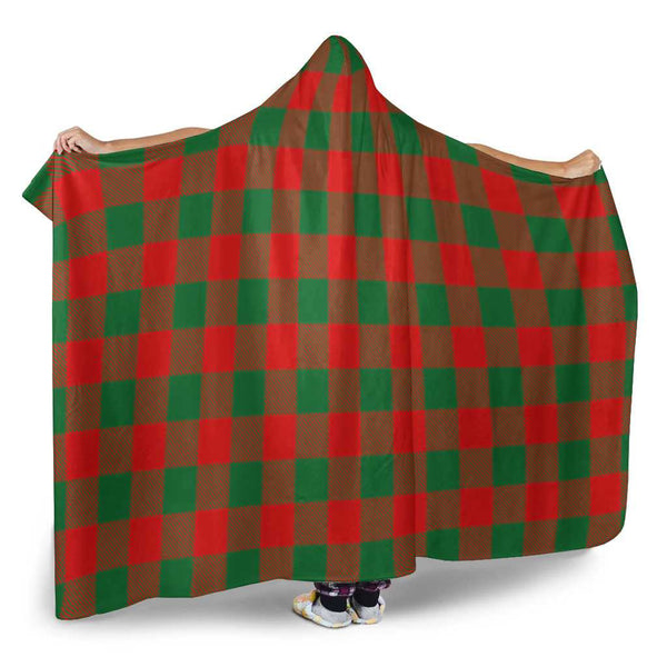 Scottish Moncrieffe Clan Tartan Hooded Blanket Tartan Plaid 2