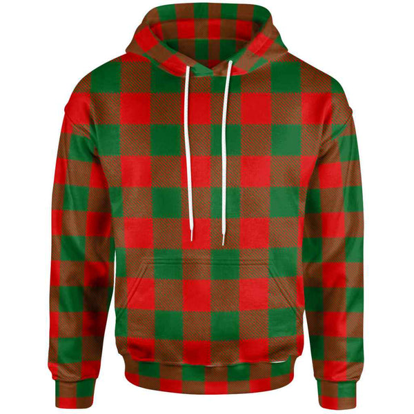 Scottish Moncrieffe Clan Tartan Hoodie Front Side Tartan Plaid