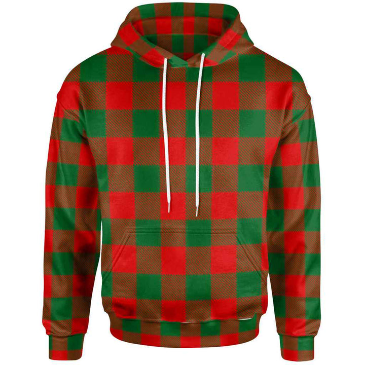Scottish Moncrieffe Clan Tartan Hoodie Front Side Tartan Plaid