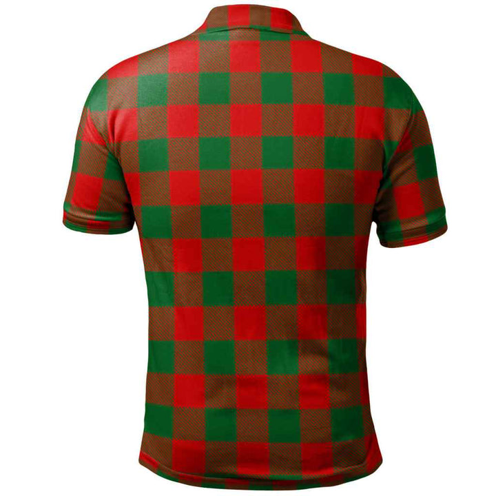 Scottish Moncrieffe Clan Tartan Polo Shirt Back Side Tartan Plaid