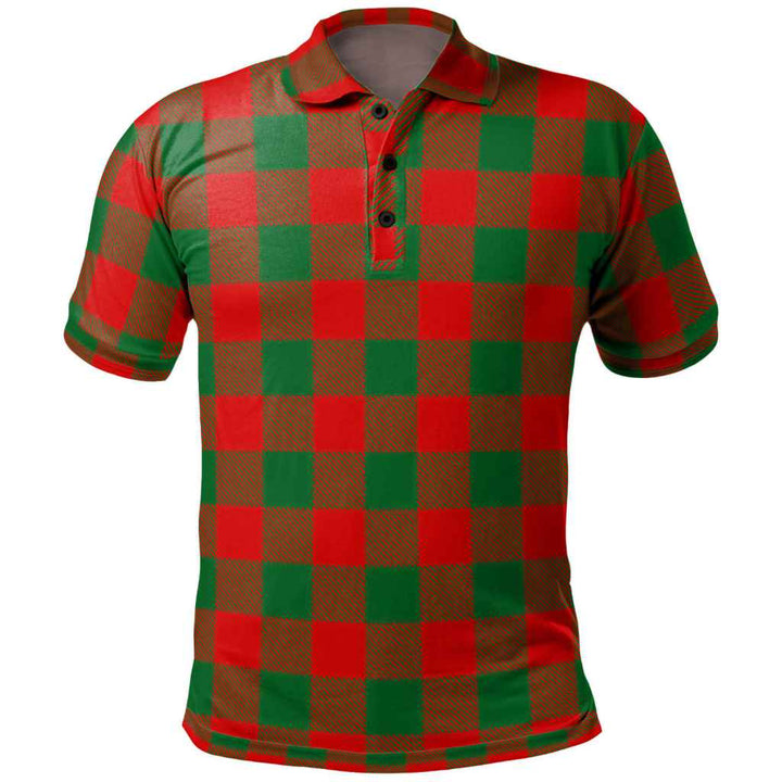 Scottish Moncrieffe Clan Tartan Polo Shirt Front Side Tartan Plaid