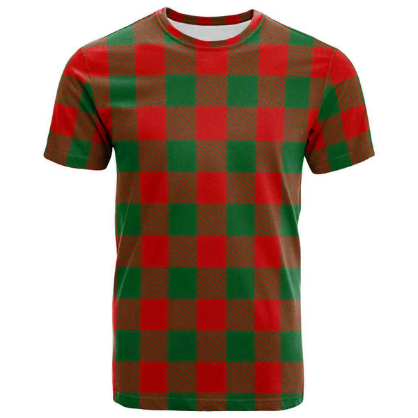 Scottish Moncrieffe Clan Tartan T-Shirt Front Side Tartan Plaid