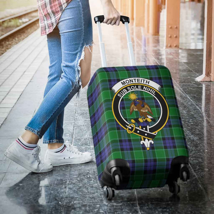 Scottish Monteith Clan Crest Tartan Luggage Cover Tartan Plaid 3