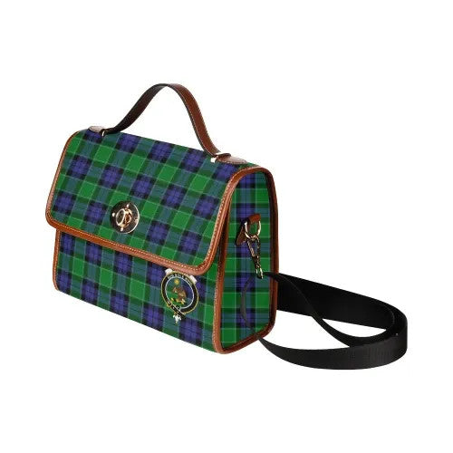Scottish Monteith Clan Crest Tartan Waterproof Canvas Bag Tartan Plaid 4