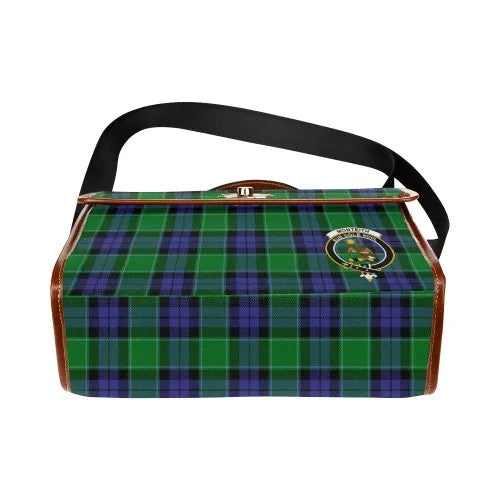 Scottish Monteith Clan Crest Tartan Waterproof Canvas Bag Tartan Plaid 5