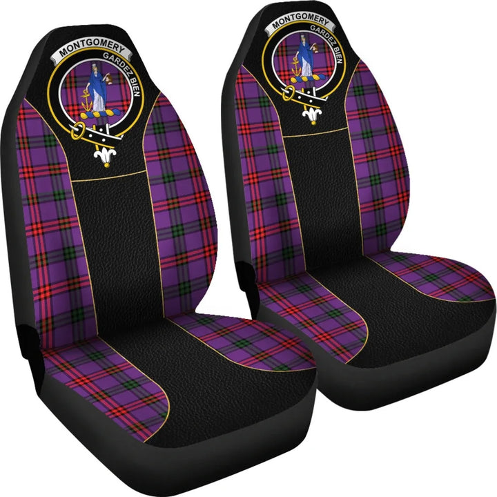 Scottish Montgomery Clan Crest Tartan Car Seat Covers - Special Style 4
