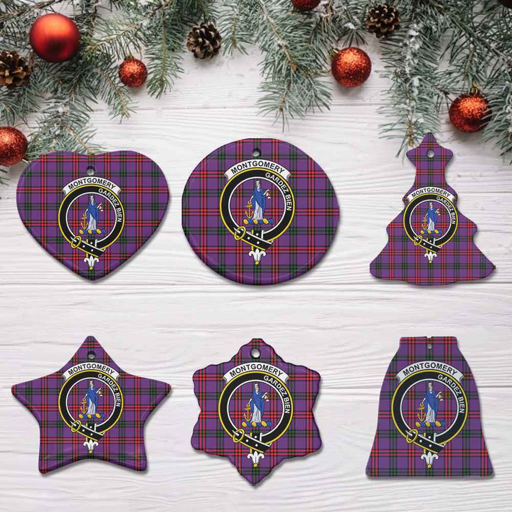 Scottish Montgomery Clan Crest Tartan Ceramic Ornament All Tartan Plaid