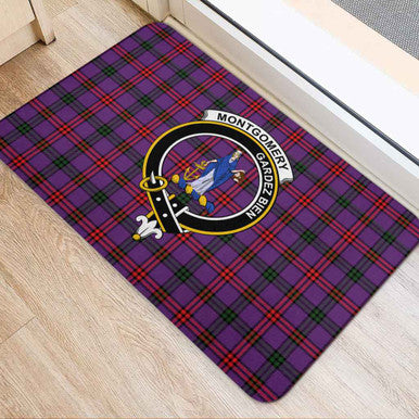 Scottish Montgomery Clan Crest Tartan Door Mat Tartan Plaid 2