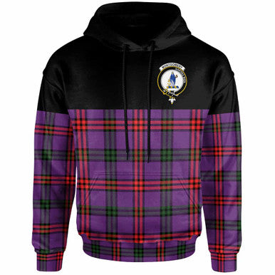 Scottish Montgomery Clan Crest Tartan Hoodie - Horizontal Style Front Side Tartan Plaid
