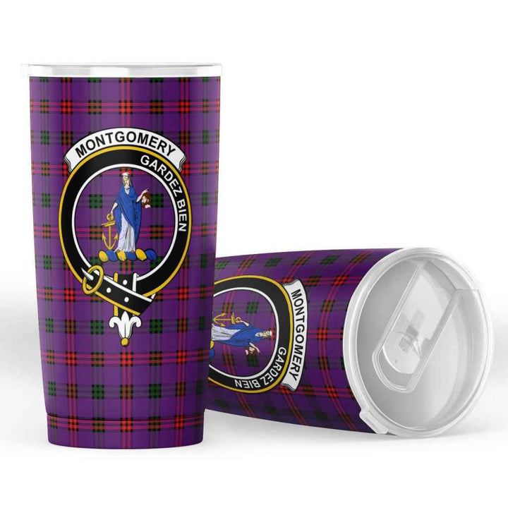 Scottish Montgomery Clan Crest Tartan Insulated Tumbler Tartan Plaid 4