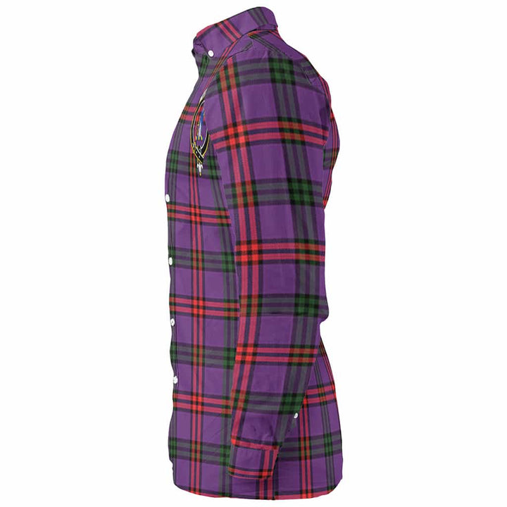 Scottish Montgomery Clan Crest Tartan Long Sleeve Shirt Tartan Plaid
