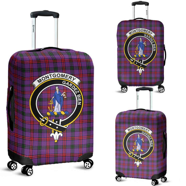 Scottish Montgomery Clan Crest Tartan Luggage Cover Tartan Plaid 1