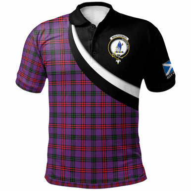 Scottish Montgomery Clan Crest Tartan Polo Shirt - Scotland Forever Style Front Side Tartan Plaid
