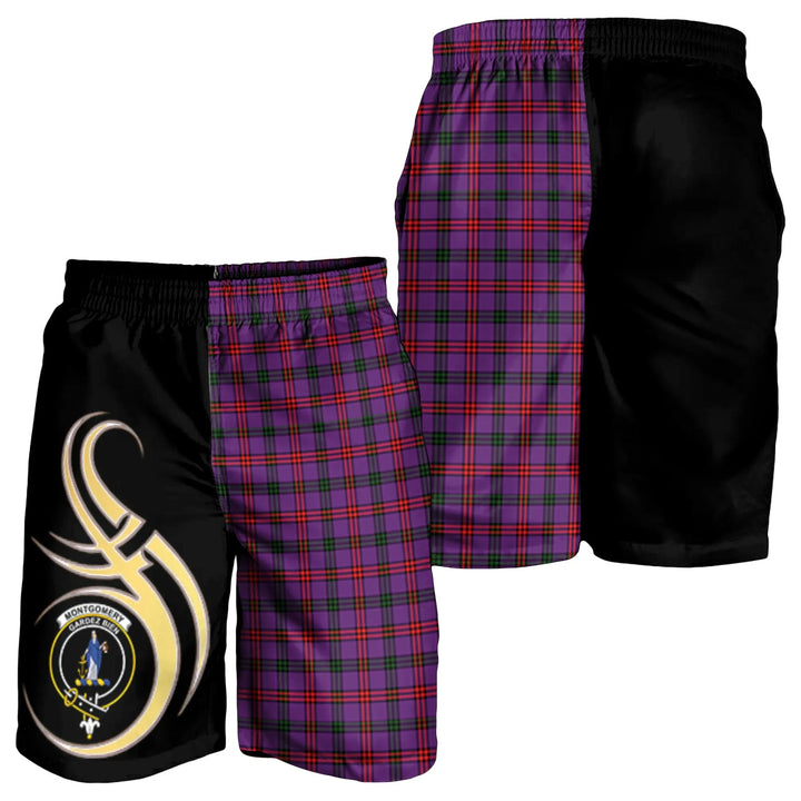 Scottish Montgomery Modern Clan Crest Tartan Believe in Me Men's Shorts