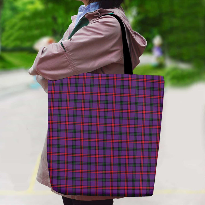 Scottish Montgomery Modern Clan Tartan Canvas Bag With Shoulder Strap Tartan Plaid 2