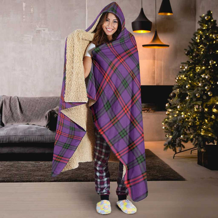Scottish Montgomery Modern Clan Tartan Hooded Blanket Tartan Plaid 6
