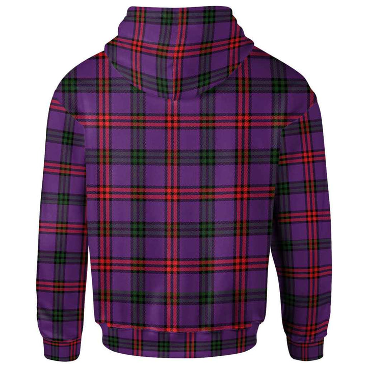 Scottish Montgomery Modern Clan Tartan Hoodie Back Side Tartan Plaid