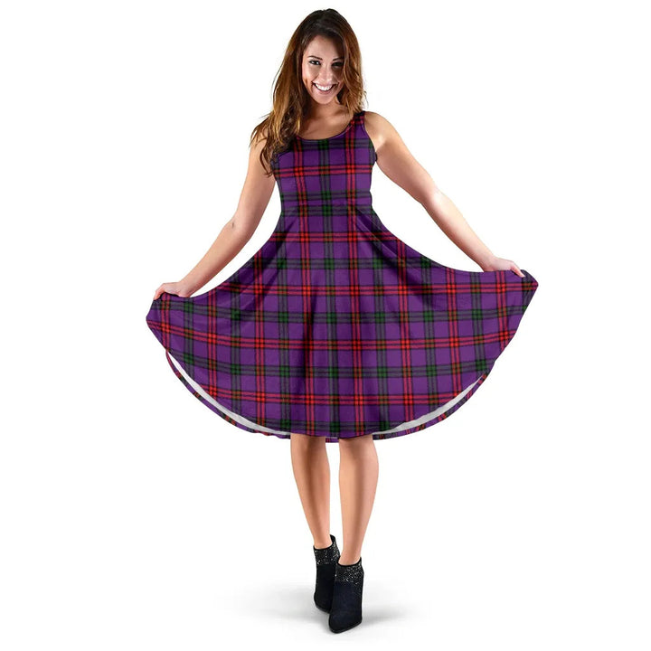 Scottish Montgomery Modern Clan Tartan Women Midi Dress