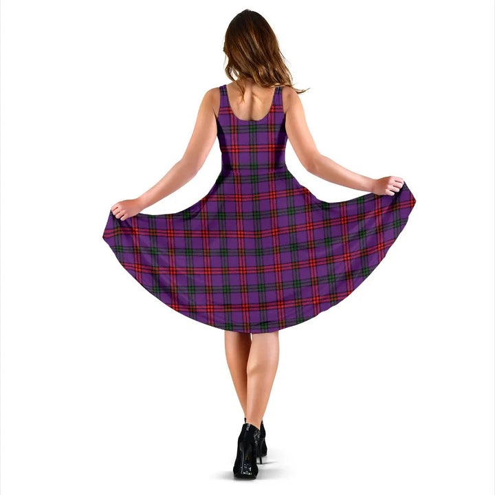 Scottish Montgomery Modern Clan Tartan Women Midi Dress