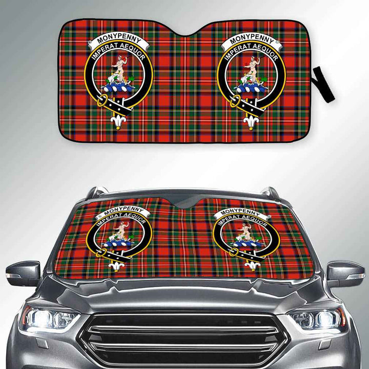 Scottish Monypenny Clan Crest Tartan Car Windshield Sun Shade Tartan Plaid 2