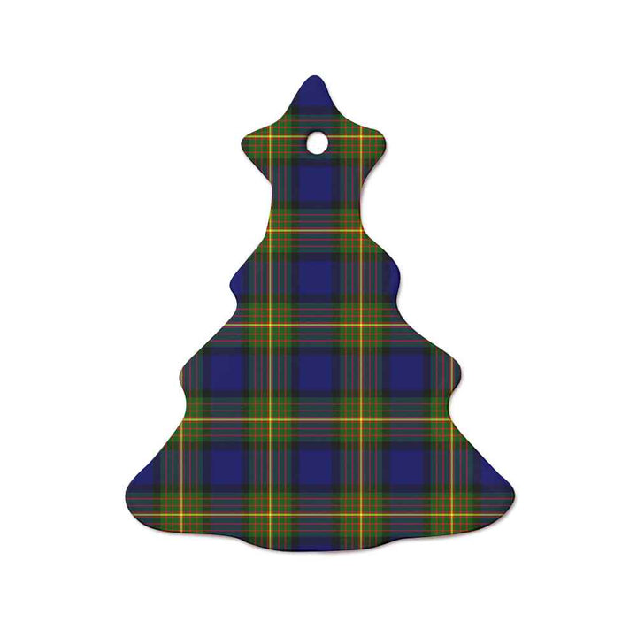 Scottish More (Muir) Clan Tartan Ceramic Ornament  Tree Shape Tartan Plaid