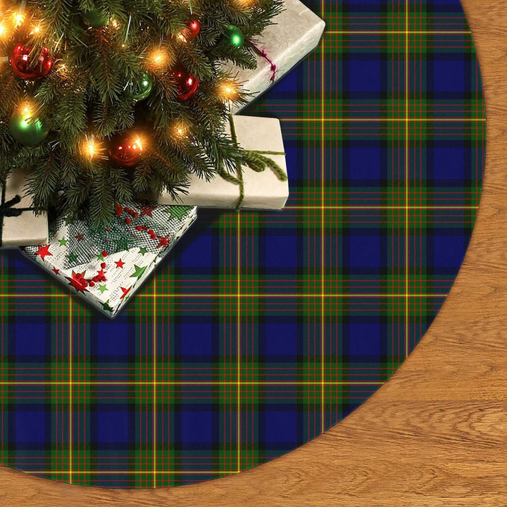 Scottish More (Muir) Clan Tartan Christmas Tree Skirt No Tassels 2 Tartan Plaid