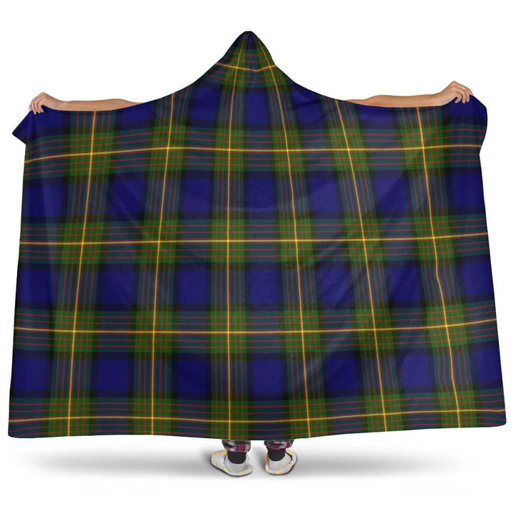Scottish More (Muir) Clan Tartan Hooded Blanket Tartan Plaid 1