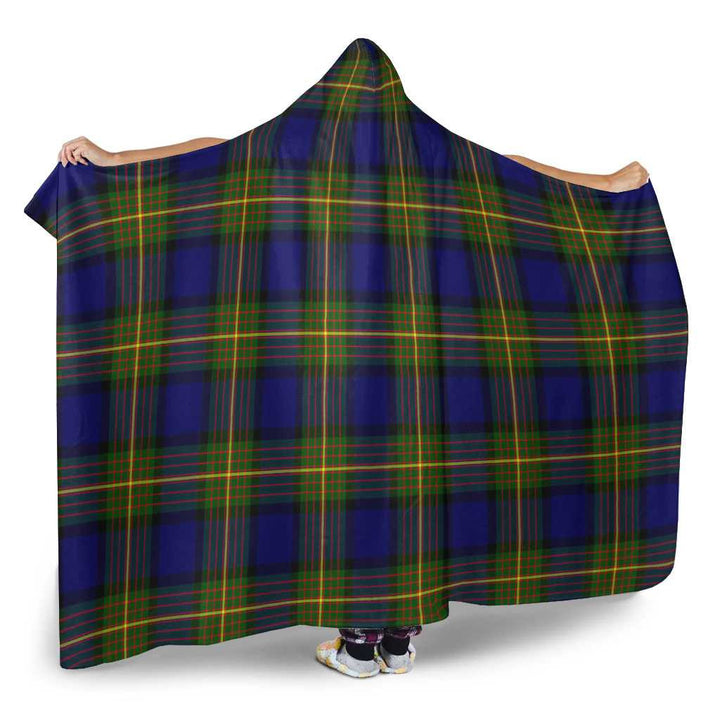 Scottish More (Muir) Clan Tartan Hooded Blanket Tartan Plaid 2
