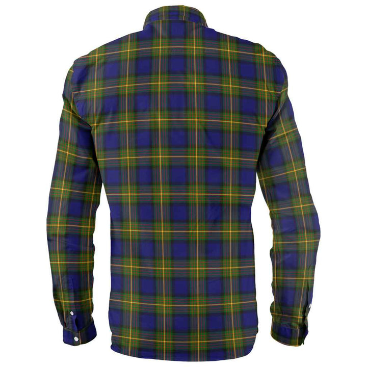 Scottish More (Muir) Clan Tartan Long Sleeve Shirt Back Side Tartan Plaid