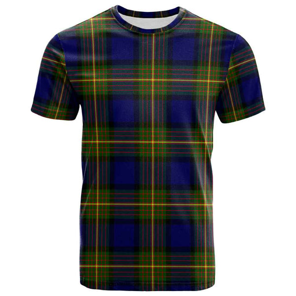 Scottish More (Muir) Clan Tartan T-Shirt Front Side Tartan Plaid