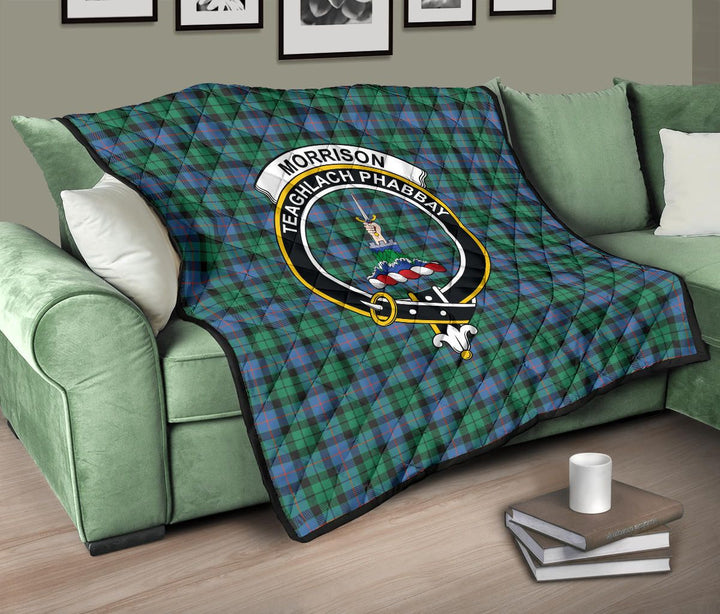 Scottish Morrison Ancient Clan Crest Tartan Quilt Tartan Plaid 10