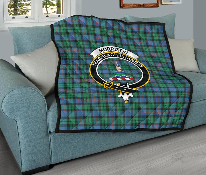 Scottish Morrison Ancient Clan Crest Tartan Quilt Tartan Plaid 11