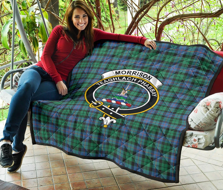 Scottish Morrison Ancient Clan Crest Tartan Quilt Tartan Plaid 5