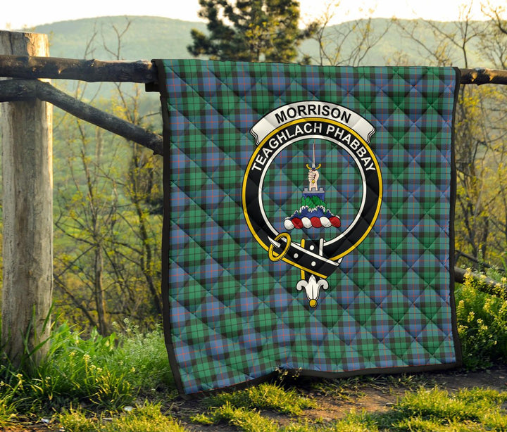 Scottish Morrison Ancient Clan Crest Tartan Quilt Tartan Plaid 6