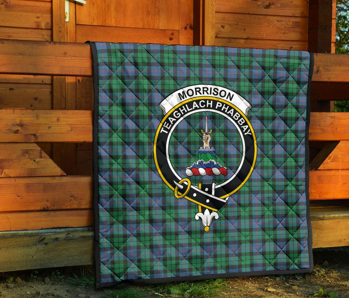 Scottish Morrison Ancient Clan Crest Tartan Quilt Tartan Plaid 7