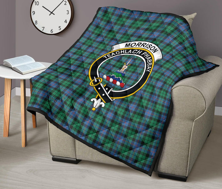 Scottish Morrison Ancient Clan Crest Tartan Quilt Tartan Plaid 9