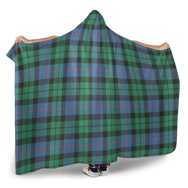 Scottish Morrison Ancient Clan Tartan Hooded Blanket Tartan Plaid 2