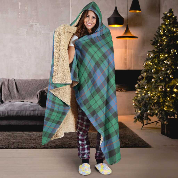 Scottish Morrison Ancient Clan Tartan Hooded Blanket Tartan Plaid 6