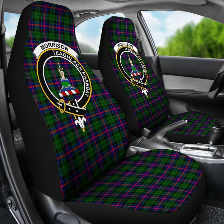 Scottish Morrison Clan Crest Tartan Car Seat Covers – Tartan Plaid