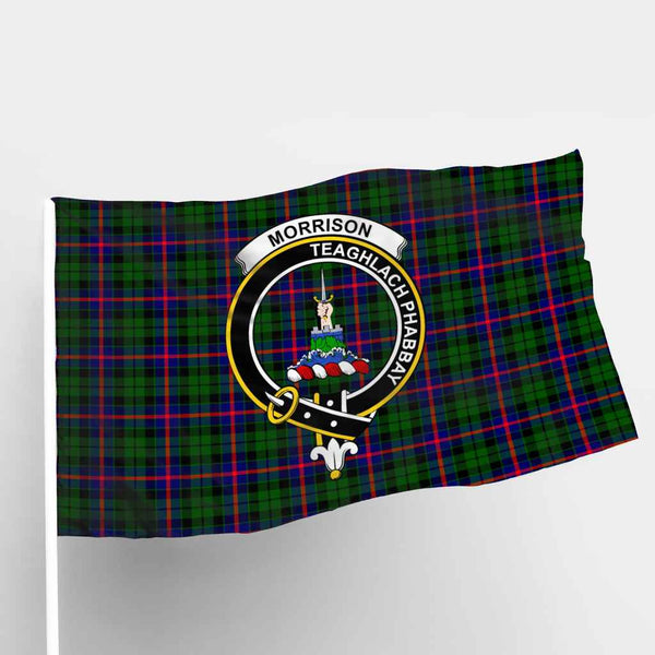 Scottish Morrison Clan Crest Tartan Flag Parade Tartan Plaid 1