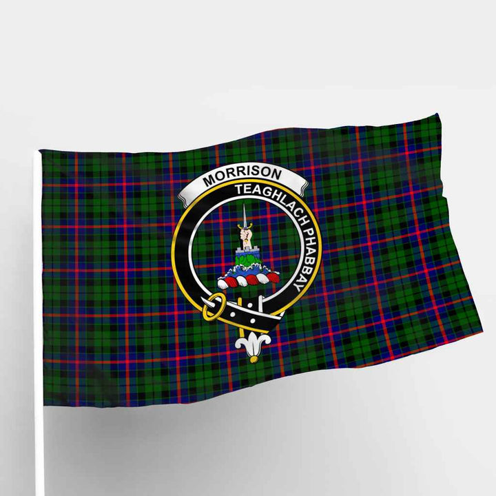 Scottish Morrison Clan Crest Tartan Flag Parade Tartan Plaid 1