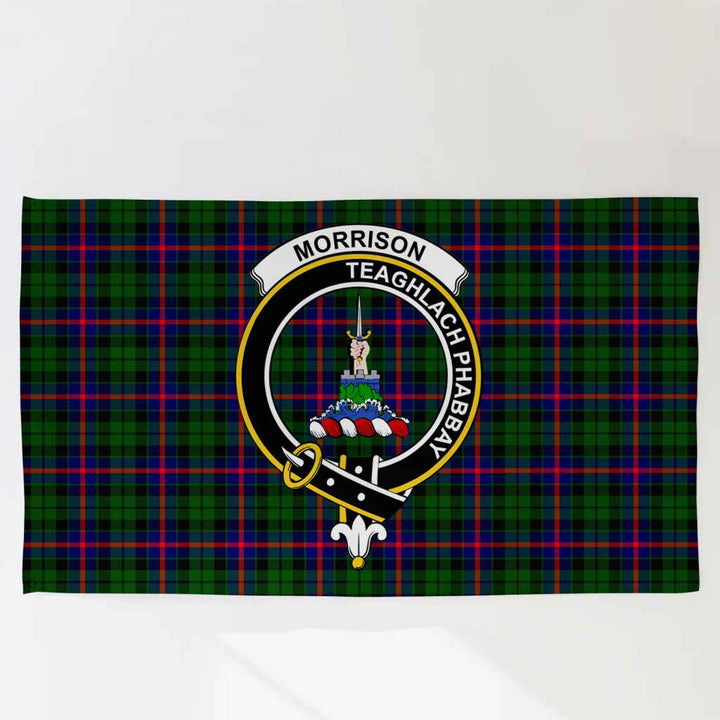 Scottish Morrison Clan Crest Tartan Flag Parade Tartan Plaid 3