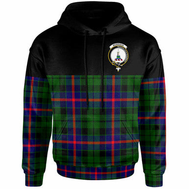 Scottish Morrison Clan Crest Tartan Hoodie - Horizontal Style Front Side Tartan Plaid