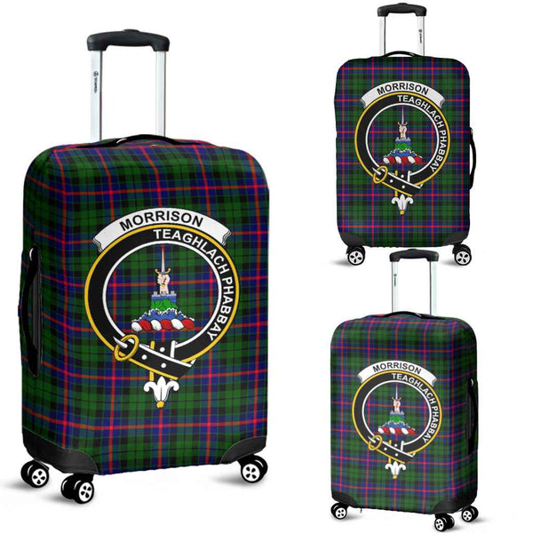 Scottish Morrison Clan Crest Tartan Luggage Cover Tartan Plaid 1