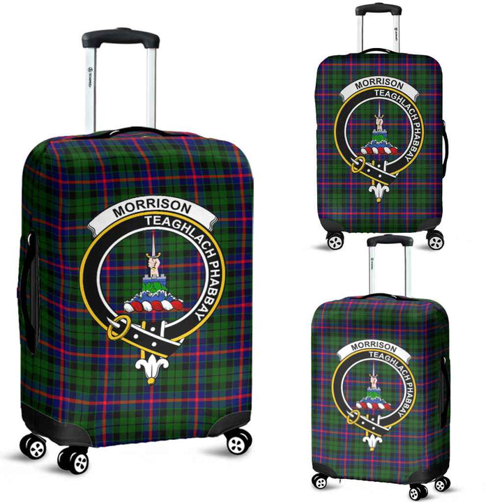Scottish Morrison Clan Crest Tartan Luggage Cover Tartan Plaid 1
