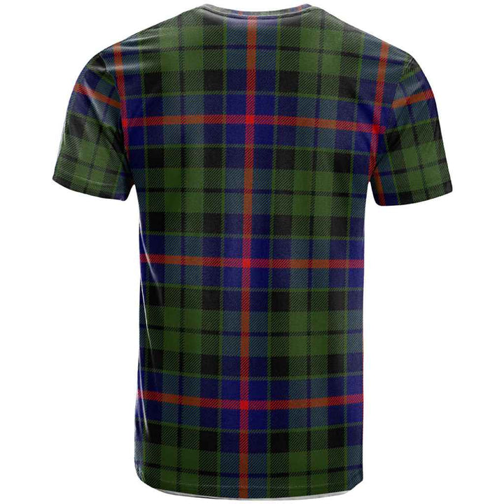 Scottish Morrison Clan Crest Tartan T-Shirt Back Side Tartan Plaid