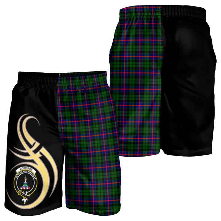 Scottish Morrison Modern Clan Crest Tartan Believe in Me Men's Shorts