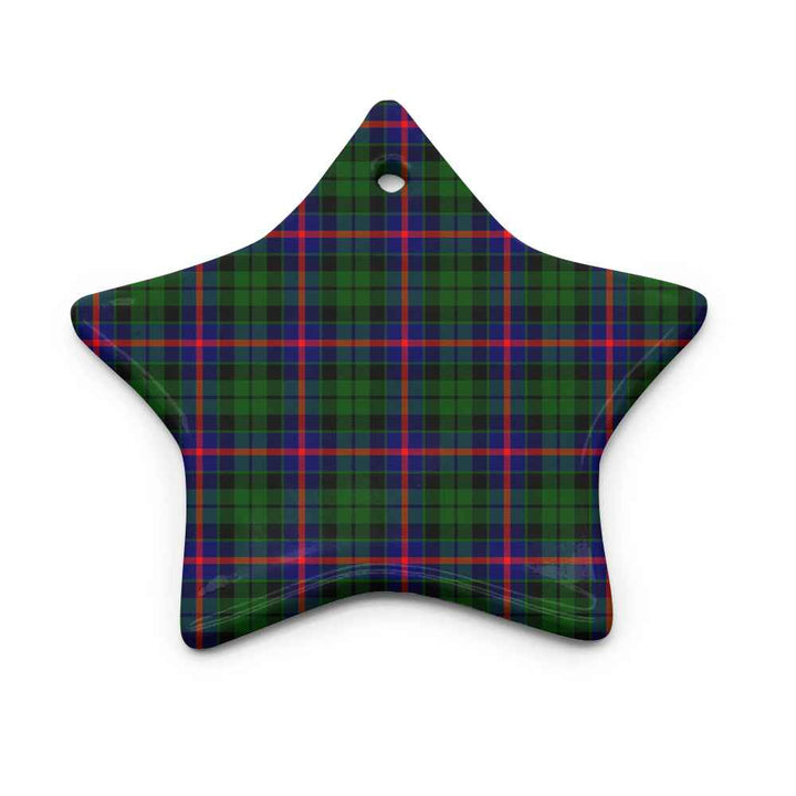 Scottish Morrison Modern Clan Tartan Ceramic Ornament Star Shape Tartan Plaid