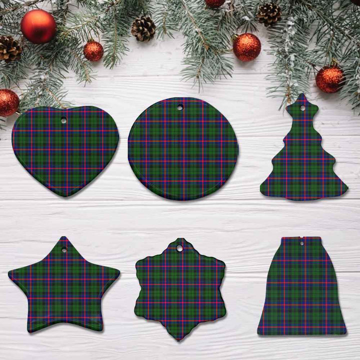 Scottish Morrison Modern Clan Tartan Ceramic Ornament All Tartan Plaid